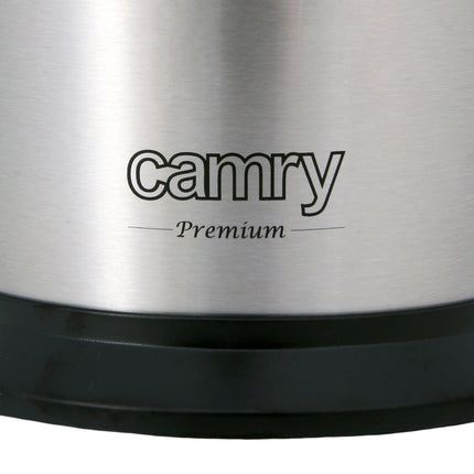 Camry CR 4006 Elektrische Citruspers met Hendel – RVS Sinaasappelpers – 2 Perskegels – 100W
