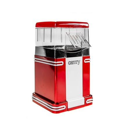 Popcornmachine 1200W – Hetelucht Popcornmaker Zonder Olie – Zwart/Rood