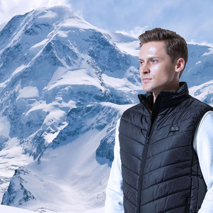Manta Verwarmd Vest Met 9 Verwarmingszones Maat L - Elektrisch Vest Zwart Wintersport Outdoor - 35-60°C - MKG02