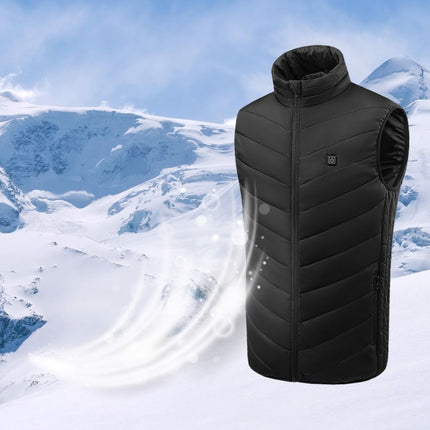 Manta Verwarmd Vest Met 4 Verwarmingszones Maat XXL - Elektrisch Vest Zwart Wintersport Outdoor - 35-60°C - MKG01