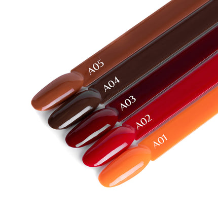 Ocho Nails Hybride Nagellak Herfst A02 Rood - Gellak 5g - Langhoudende Gel Nagellak voor Professionele Manicure