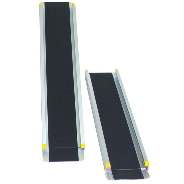 Trendmix 2 Verstelbare Telescopische Aluminium Oprijplaten - Geschikt Als Rolstoelhelling - Voor Zwaar Gebruik - 121,5 - 212,5cm - Maximale Belasting 270kg