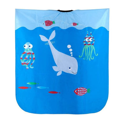 Activeshop Kapmantel Kinderen Waterdieren - Oceaan mantel Kappersmantel - Waterdicht Makkelijk Schoonmaken