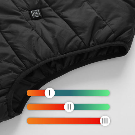 Manta Verwarmd Vest Met 4 Verwarmingszones Maat XXL - Elektrisch Vest Zwart Wintersport Outdoor - 35-60°C - MKG01