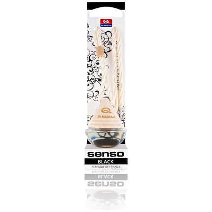 Dr. Marcus Senso Wood Black luchtverfrisser met neutrafresh technologie - Autogeurtje voor in de auto, thuis of kantoor - Tot 65 dagen geurverspreiding 8 ml