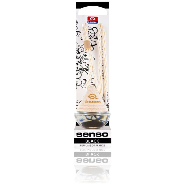 Dr. Marcus Senso Wood Black luchtverfrisser met neutrafresh technologie - Autogeurtje voor in de auto, thuis of kantoor - Tot 65 dagen geurverspreiding 8 ml