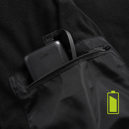 Manta Verwarmd Vest Met 4 Verwarmingszones Maat XXL - Elektrisch Vest Zwart Wintersport Outdoor - 35-60°C - MKG01