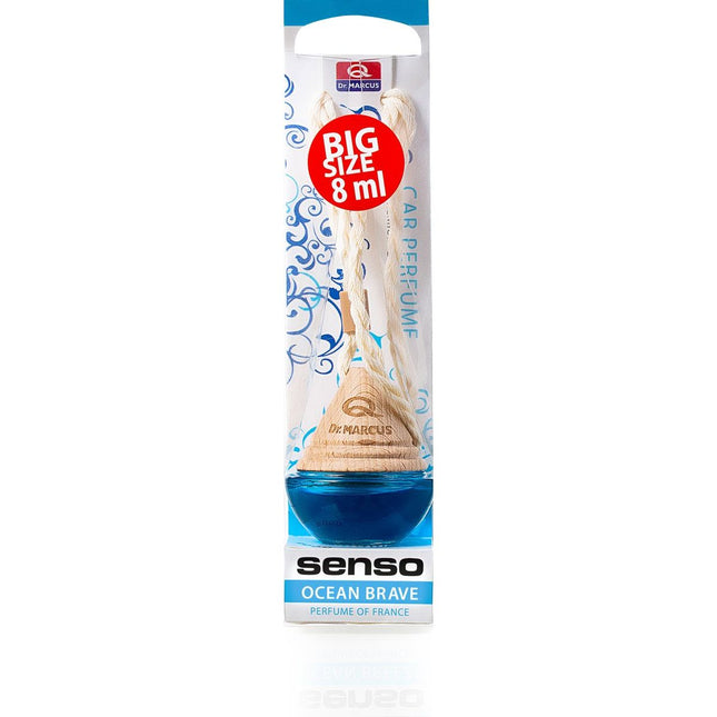Dr. Marcus Senso Wood Ocean luchtverfrisser met neutrafresh technologie - Autogeurtje voor in de auto, thuis of kantoor - Tot 65 dagen geurverspreiding 8 ml