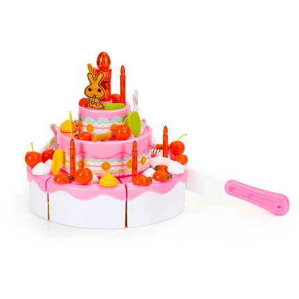 Cake series 125 delige snijdbare taart verjaardagset met licht en geluid