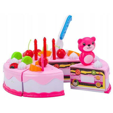80 delige Delicious fruit cake verjaardagsset snijbare taart met accessoires