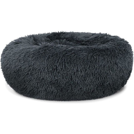 Hondenmand of Kattenmand Pluche Kussen Bed - Maat S - 40cm - Donkergrijs - Geschikt Voor Een Kleine Hond Of Kat Tot 2,5 kg