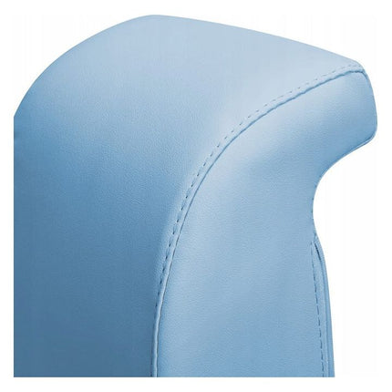 Giovanni Ergonomische Podologie Cosmetische Zadelkruk Met Rugleuning - Kapperskruk Pedicure Schoonheidsspecialist Blauw