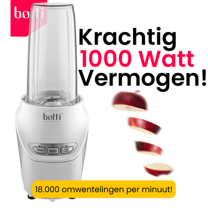 2de kansje Botti Vitalis nutri blender smoothie to go 1000W wit