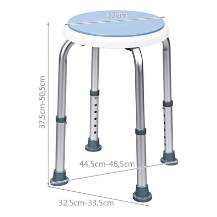 Trendmix Draaibare Douchekruk 360° – 6 Hoogte-instellingen – Antislip – Aluminium – Tot 120 kg – Voor Ouderen & Revalidatie