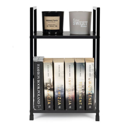 Modern Home industriële loft stijl boekenkast met 2 planken - 48,5 x 29 x 23,5 cm -  Bruin