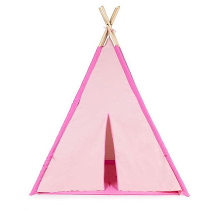 Ecotoys tipi tent voor kinderen - Wigwam speeltent 120x120x150cm roze