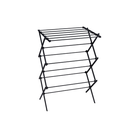 Tragar Opvouwbaar droogrek voor balkon – 10 m² – Zwart – Staal – Compact & weerbestendig