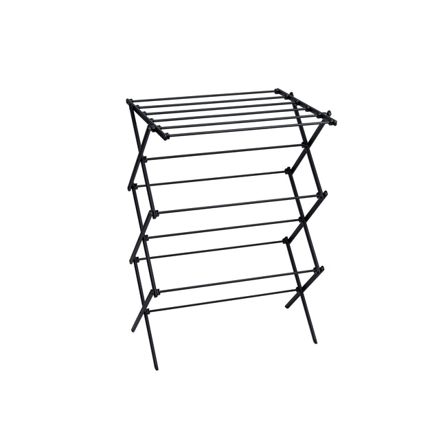 Tragar Opvouwbaar droogrek voor balkon – 10 m² – Zwart – Staal – Compact & weerbestendig
