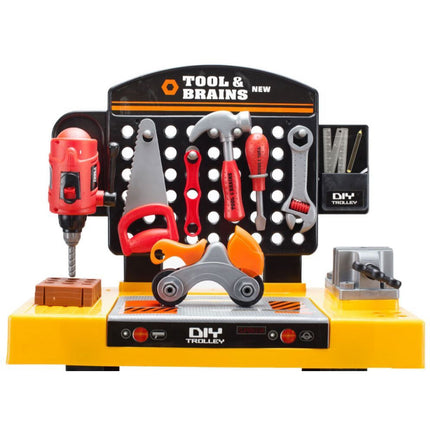 Tools & Brains 39 delige speelgoed gereedschap werkbank voor kinderen