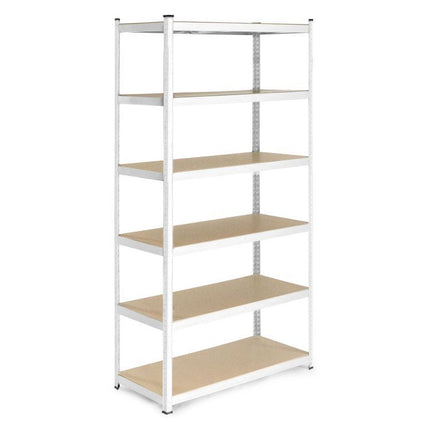 ModernHome Opbergrek 222×110×50 cm – Gegalvaniseerd Staal – 6 Verstelbare Planken – 1050 kg Draagvermogen