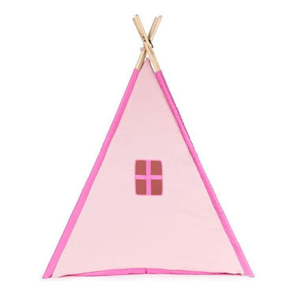 Ecotoys tipi tent voor kinderen - Wigwam speeltent 120x120x150cm roze