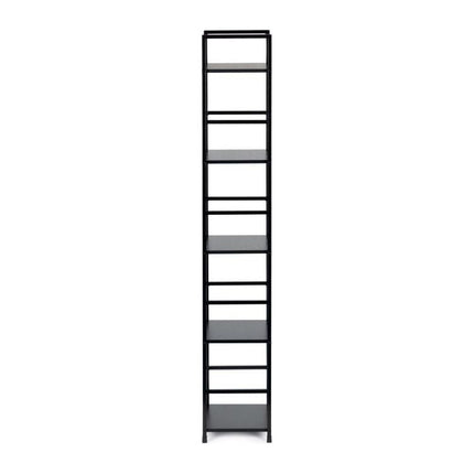 Modern Home industriële loft stijl boekenkast met 5 planken - 144,5 x 23,5 x 29 cm -  Bruin