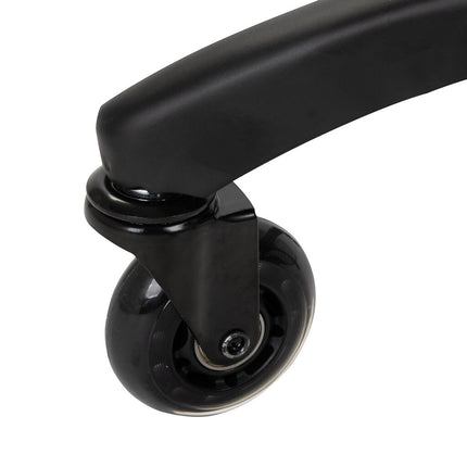 Gabbiano Kapperskruk Zwart – Ergonomische Zadelkruk met Gasveer – Professionele Salonstoel met Wielen