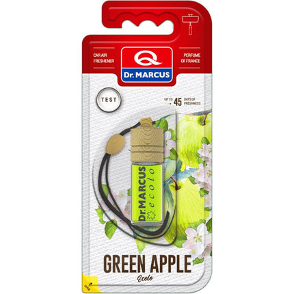 Dr. Marcus Ecolo Green Apple autogeurtje met neutrafresh technologie - Luchtverfrisser auto - Tot 45 dagen geurverspreiding - 4,5 ml
