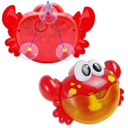 Trendmix Bubble Crab Bad Speelgoed – Muzikale Zeepbellen Krab met 12 Liedjes – Baby en Peuter Bad Speeltje met Bubbels – Rood/Geel