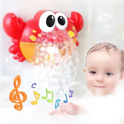 Trendmix Bubble Crab Bad Speelgoed – Muzikale Zeepbellen Krab met 12 Liedjes – Baby en Peuter Bad Speeltje met Bubbels – Rood/Geel