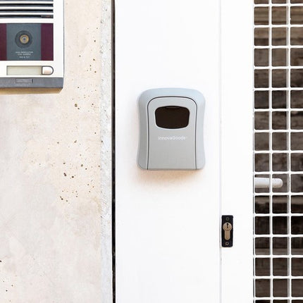Sleutelkluis Innovagoods – Grijs – RVS – Waterdicht – Met 4-cijferig slot – Inclusief montageset