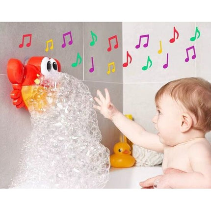 Trendmix Bubble Crab Bad Speelgoed – Muzikale Zeepbellen Krab met 12 Liedjes – Baby en Peuter Bad Speeltje met Bubbels – Rood/Geel
