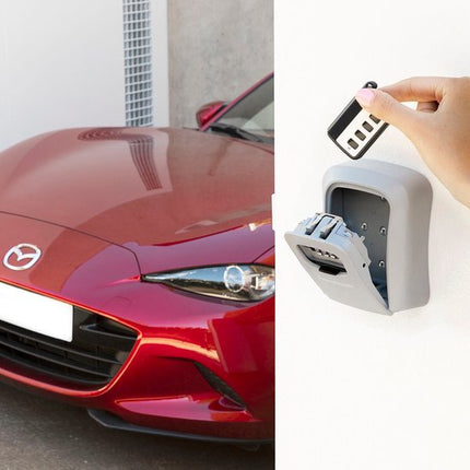 Sleutelkluis Innovagoods – Grijs – RVS – Waterdicht – Met 4-cijferig slot – Inclusief montageset
