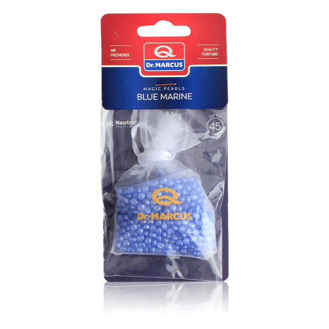 Dr. Marcus Magic Pearls Blue Marine luchtverfrisser met neutrafresh technologie - Autogeurtje voor in de auto, thuis of kantoor - Tot 45 dagen geurverspreiding 20 gram