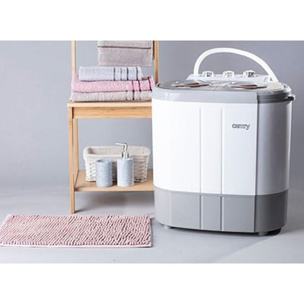 2de kansje Camry CR 8052 camping mini wasmachine met dubbele trommel met 3Kg was en 1Kg centrifuge capaciteit