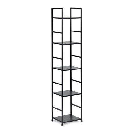 Modern Home industriële loft stijl boekenkast met 5 planken - 144,5 x 23,5 x 29 cm -  Bruin