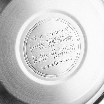 2de kansje Florina Brillo fluitketel RVS donkergrijs 2.5 Liter - ook geschikt voor inductie