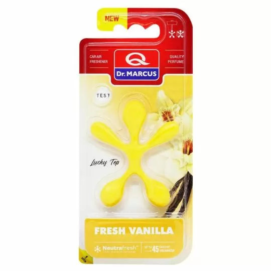 Dr. Marcus Lucky Top Vanilla Luchtverfrisser - Neutrafresh Technologie - Langdurige Geurverspreiding - Autogeurtje