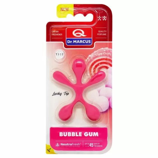 Dr. Marcus Lucky Top Bubble Gum Luchtverfrisser - Neutrafresh Technologie - Langdurige Geurverspreiding - Autogeurtje