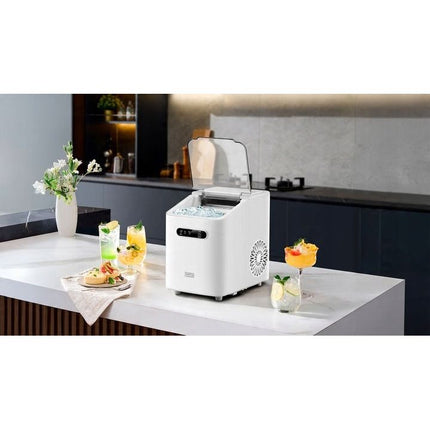 Teesa Easy Ice IJsblokjesmachine – 11 kg per dag - 2 Formaten IJsblokjes - 110W - 1L Watertank - Automatische Reiniging - Compact voor Thuis