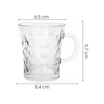 2de kansje Tragar Kota Set van 6 Theeglazen met Oor 280 ml
