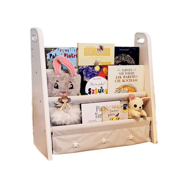 LoveGifts Handgemaakte Montessori Boekenkast Kinderkamer - Speelgoed Opbergrek - 60 x 25 x 58 cm Grijs