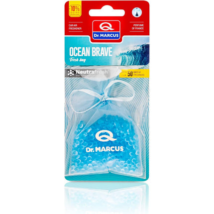 Dr. Marcus Ocean Brave Fresh bag luchtverfrisser met neutrafresh technologie - Geurhanger - Tot 50 dagen geurverspreiding - 20 Gram