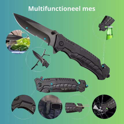 Trendmix Survival Kit 32-in-1 – Waterdicht Overlevingspakket – Outdoor Noodpakket – Compacte Survival Set met Mes, Vuurstarter, Zaklamp en Tools