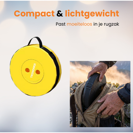 Trendmix Opvouwbare Kruk Verstelbaar & Lichtgewicht – Regenboog Telescopische Kruk Voor Festival, Concert, Camping & Reizen