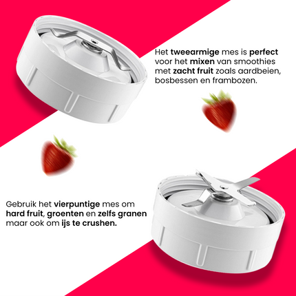 2de kansje Botti Vitalis nutri blender smoothie to go 1000W wit