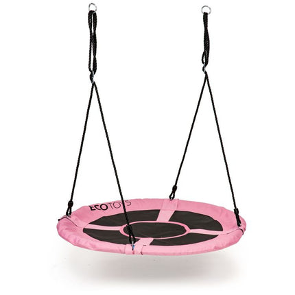 Ecotoys Nestschommel Buitenspeelgoed 100 cm Roze tot 100kg - Kinderschommel Buiten/Binnen