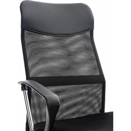Malatec Washington ergonomische bureaustoel verrijdbaar en in hoogte verstelbaar zwart