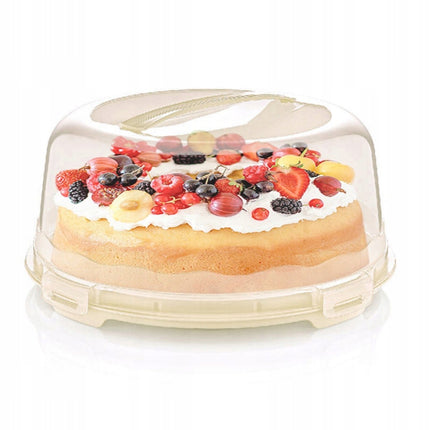 Dunya Lock & Fresh Ronde Taart Bewaardoos - Taartdoos - Taartplateau - Vershouddoos - Gemakkelijk Mee te Nemen - 30 cm binnendiameter
