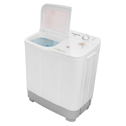 2de kansje Manta WH367 XL wasmachine met dubbele trommel - 6,5Kg was en 3,5Kg centrifuge capaciteit - perfect voor bij de caravan of in studio's